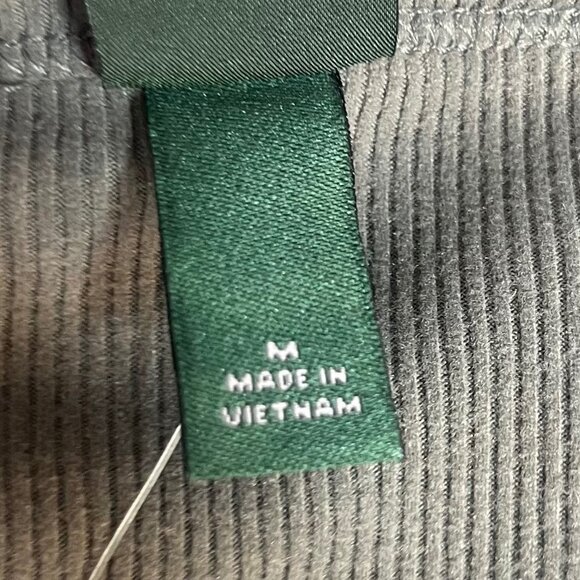 Wild Fable Long Sleeve Ribbed Top Womens Medium Gray New Fall - Picture 6 of 10